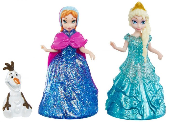 Disney Frozen Glitter Glider Anna, Elsa and Olaf Doll Set Only $9.89!