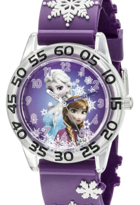 Disney Kids’ Frozen Time Teacher Analog Display Analog Quartz Purple Watch Just $18 Down From $25!