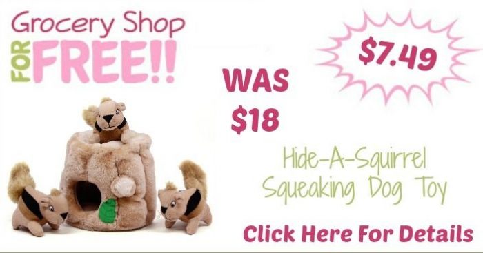 Hide-A-Squirrel Squeaking Dog Toy Only $7.49! (Reg. $18!)