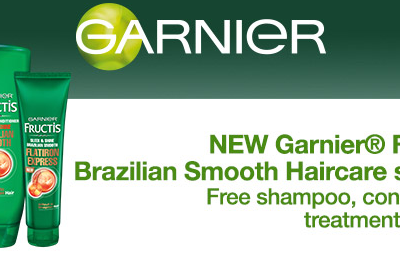 FREE Garnier Fructis Brazilian Smooth Haircare Samples!