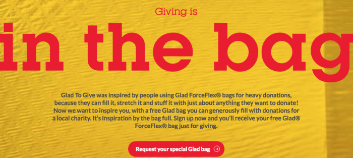 FREE Glad Force Flex Bag!