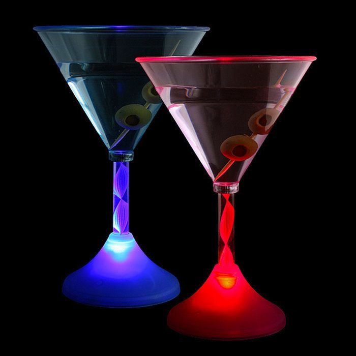 Cocktail Glasses: 2 Pk LED Color-Changing Only $11.99 + FREE Shipping!
