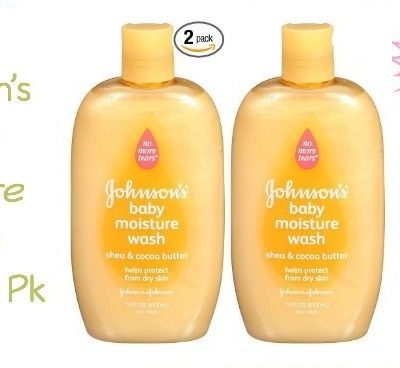 Johnson’s Baby Moisture Wash 15 Ounce Bottles 2 Pk Only $2.48 Each!
