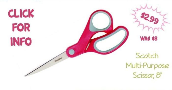 Scotch Multi-Purpose Scissor, 8-Inches Just $2.99! (Was $8!)