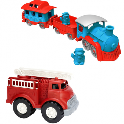 BOGO 75% Off Select Green Toys! Green Toys Fire Truck AND Train Only $28.89!!