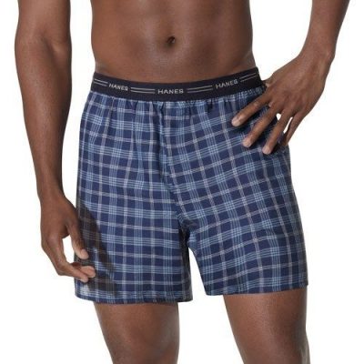 Men’s Hanes Plaid Boxers – 5 Pairs Only $8.99! Ships FREE!