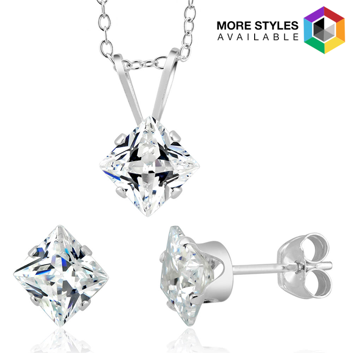 Birthstone Sterling Silver Earring & Pendant Set Just $9.99! Down from $129.99! Ships FREE!