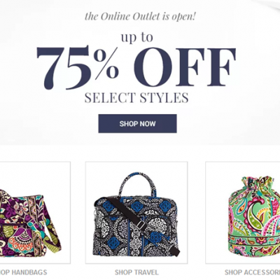 Vera Bradley Up To 75% Off!
