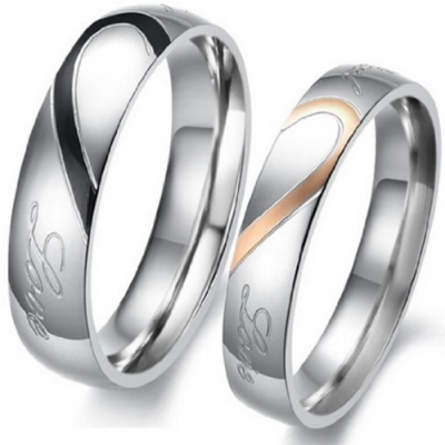 Men Or Women’s Stainless Steel Love Ring Just $0.95!