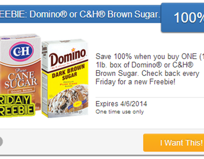FREE Domino Or C&H Brown Sugar!