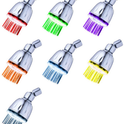 7 Color Changing LED Shower Head Just $8.95 Down From $29.95!