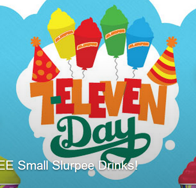 Reminder  FREE 7-11 Slurpees!