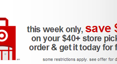 $10 Off $40 At Target Online!