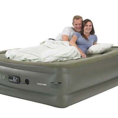 Insta-Bed Queen Raised Air Mattress with Built-In Pump Just $46.77!  Down From $140!