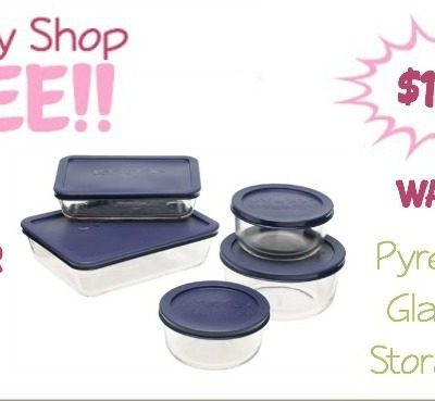 Pyrex 10 Pc Glass Food Storage Set Only $14.39! (Reg. $23)