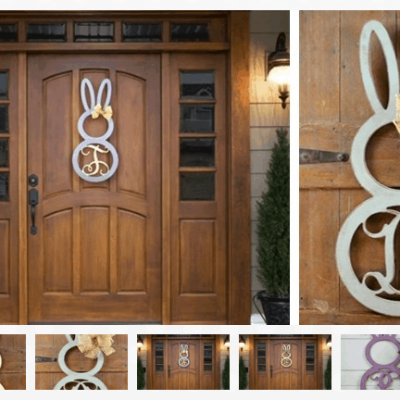 Unfinished Personalized Easter Door Decor ONLY $20 SHIPPED!