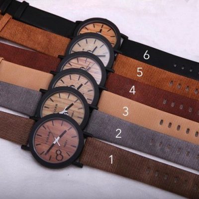 Men’s Natural Wooden Face Watches Only $23.98 Shipped!
