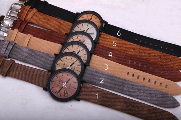 Men's Natural Wooden Face Watches Only $23.98 Shipped!