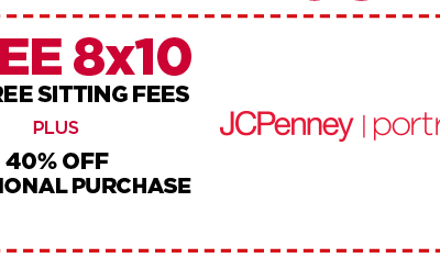 FREE Sitting Fees & 8 By 10 Portrait At JCPenney!