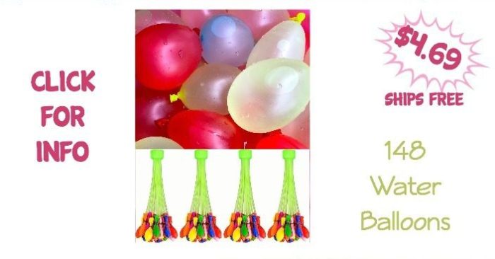 148 Water Balloons, Just $4.69! Ships FREE!