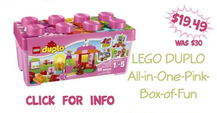LEGO DUPLO All-in-One-Pink-Box-of-Fun Just $19.49 (Was $30)