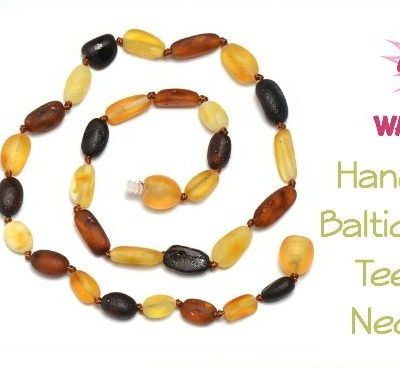 Handmade Baltic Amber Teething Necklace Only $9.99 (Reg $25