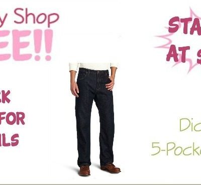 Dickies Men's Relaxed Straight-Fit 5-Pocket Jean As Low As $12.87!