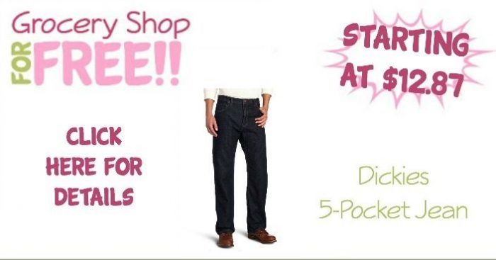 Dickies Men's Relaxed Straight-Fit 5-Pocket Jean As Low As $12.87!