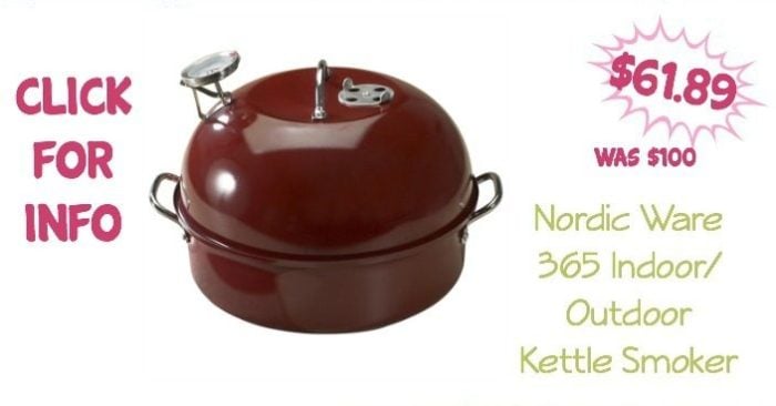 Nordic Ware 365 Indoor/Outdoor Kettle Smoker Only $61.89!
