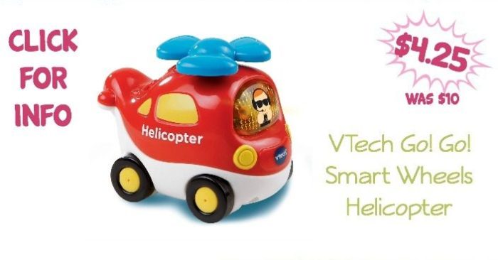 VTech Go! Go! Smart Wheels Helicopter Just $4.25 Was ($10)!