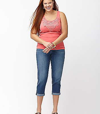 Crochet Trim Tank Only $7.99!