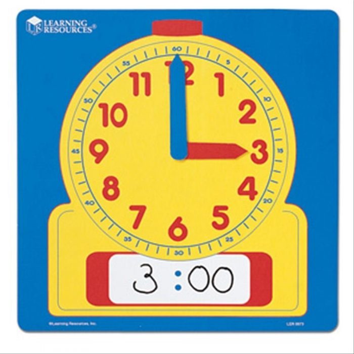 Learning Resources Write-On/Wipe Off Demo Clock Only $5.99!