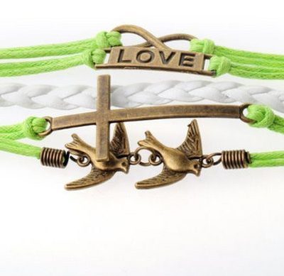 Leather Love Bracelet Only $2.74 + FREE Shipping!