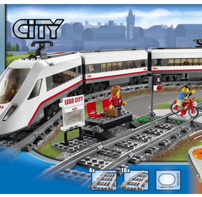 LEGO City Trains High-speed Passenger Train 60051 Building Toy Just $110 Down From $150!