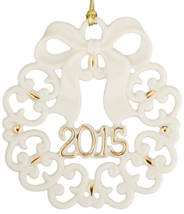Lenox 2015 A Year to Remember Wreath Ornament Only $12!