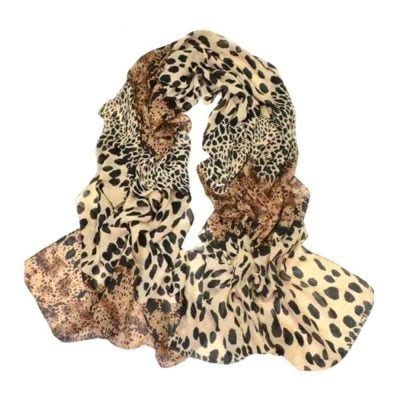Classic Leopard Print Chiffon Scarf Only $2.21!  Ships FREE!