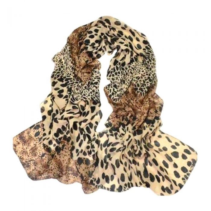 Classic Leopard Print Chiffon Scarf Only $2.21! Ships FREE!