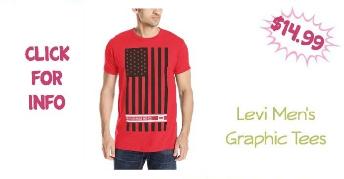 Levi Men's Graphic Tees Now Just $14.99!
