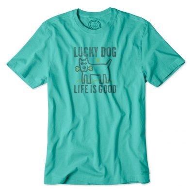 Life Is Good ‘Lucky Dog’ Bone Crusher Crewneck Tee Only $13.99!