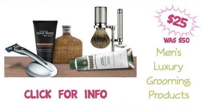 Buy $50 In Men's Luxury Grooming Products Get $25 Back!