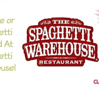 FREE Lasagne or Spaghetti For Dad At Spaghetti Warehouse!
