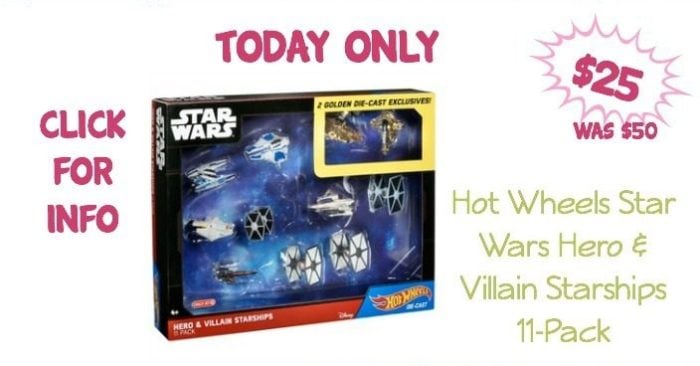 Hot Wheels Star Wars Hero & Villain Starships 11-Pack Just $25! (Was $50)