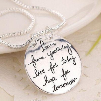 Ladies “Learn From Yesterday” Necklace Just $3.35 Down From $29.99 At GearXS! Ships FREE!