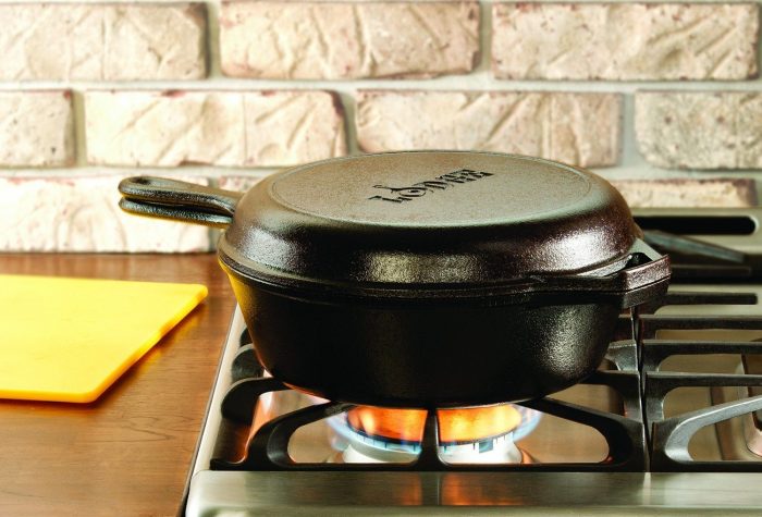 Lodge Pre-Seasoned Cast-Iron Combo Cooker, 3-Quart Just $26.69! (reg. $63)