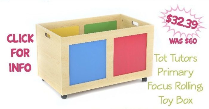 Tot Tutors Primary Focus Rolling Toy Box Only $32.39! (Was $60)