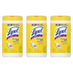 Lysol Disinfecting Wipes, Lemon and Lime Blossom, 240 Count (3-Pack) Just $6.71!