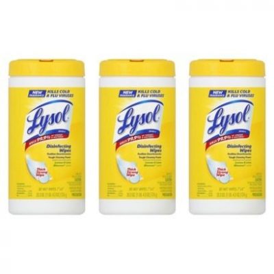 Lysol Disinfecting Wipes, Lemon and Lime Blossom, 240 Count (3-Pack) Just $6.59!