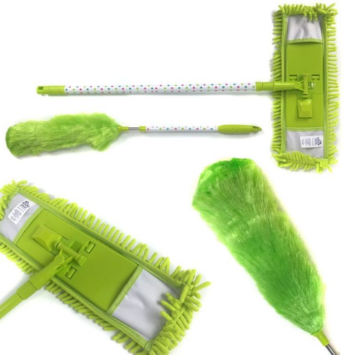 Telescopic Microfiber Chenille Mop AND Duster Set Just $9.29! Down from $29.99! Ships FREE!