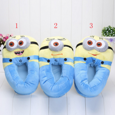 Despicable Me Minions Plush Stuffed Slippers Only $11.41!