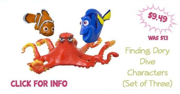 Finding Dory Dive Characters (Set of Three) Only $9.49! (Was $13